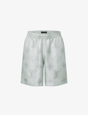 Louis Vuitton Men's Checkered Silk Monogram Boxer Shorts