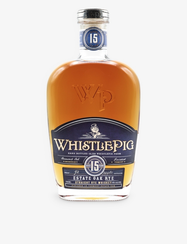 Whistlepig Estate Oak 15-year-old straight rye whiskey 700ml