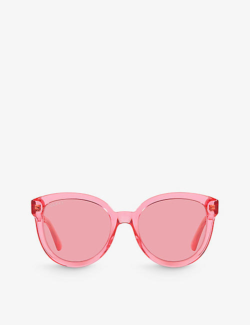 GUCCI: GG1315S round-frame acetate sunglasses