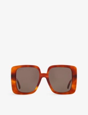 GUCCI: GC002074 GG1314S square-frame polyamide sunglasses