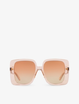 GUCCI: GC002074 GG1314S square-frame polyamide sunglasses