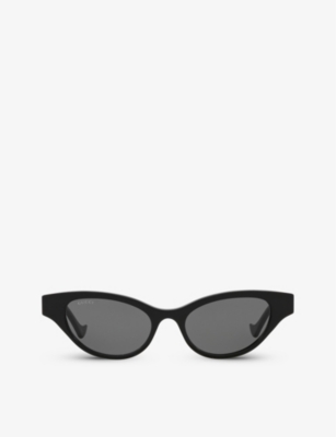 Gucci Gray Cat Eye Ladies Sunglasses Gg1298s 001 51 In Black