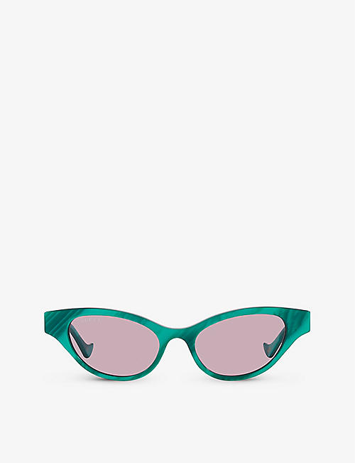 GUCCI: GG1298S cat-eye acetate sunglasses