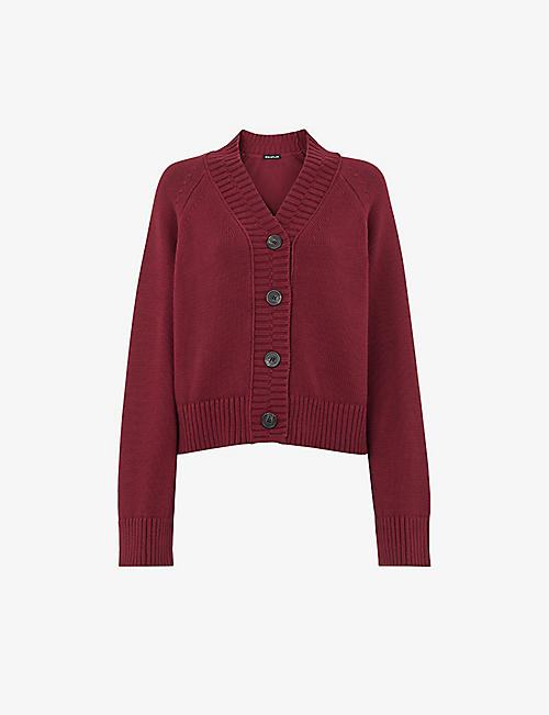 WHISTLES: Ribbed long-sleeve relaxed-fit cotton cardigan
