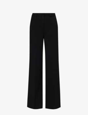 ANINE BING - Lyra wide-leg high-rise woven-blend trousers | Selfridges.com