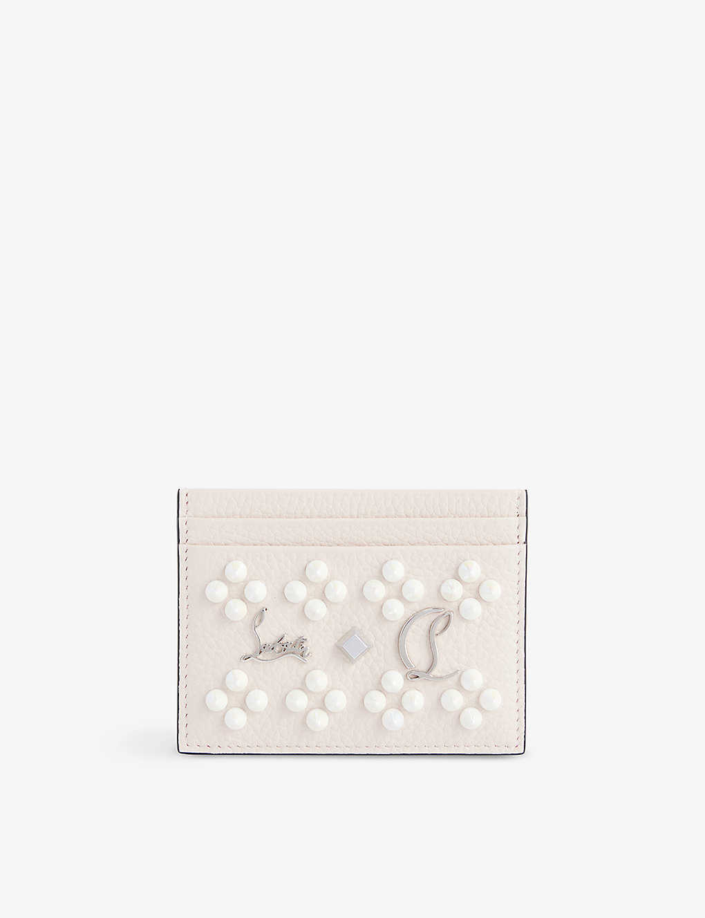 Christian Louboutin Womens Leche Loubisky-embellished Leather Card Holder