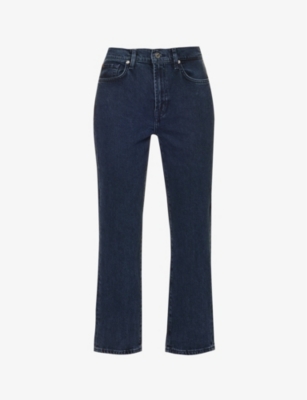 7 For All Mankind Logan Stovepipe Straight Jeans In Action