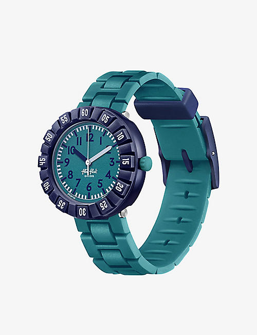 FLIK FLAK: FCSP122 Level plastic and silicone-blend quartz watch