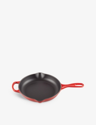 Shop Le Creuset Cerise Signature Round Cast-iron Skillet 23cm