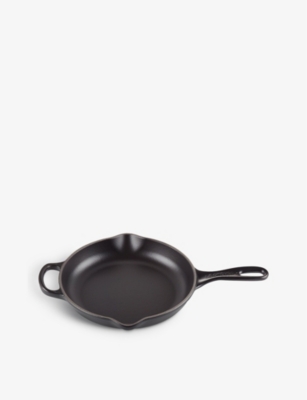 Le Creuset Satin Black Signature Round Cast Iron Skillet