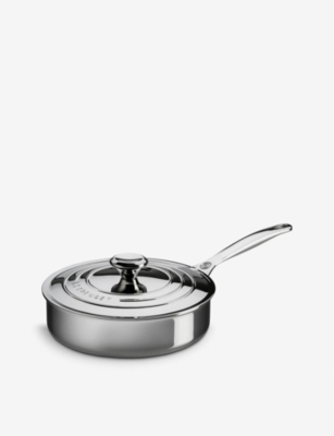 Le Creuset Signature 3-ply Stainless-steel Sauté Pan With Lid 24cm