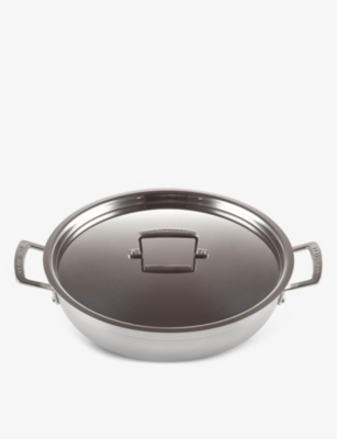 Le Creuset 3-ply Stainless-steel Shallow Casserole Pan