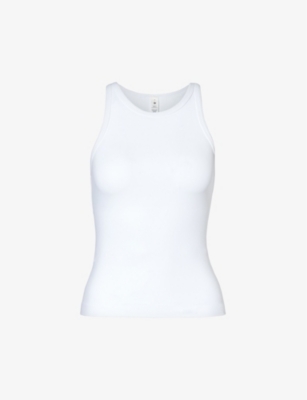 LULULEMON LULULEMON WOMEN'S WHITE ALIGN RACERBACK STRETCH-WOVEN TOP