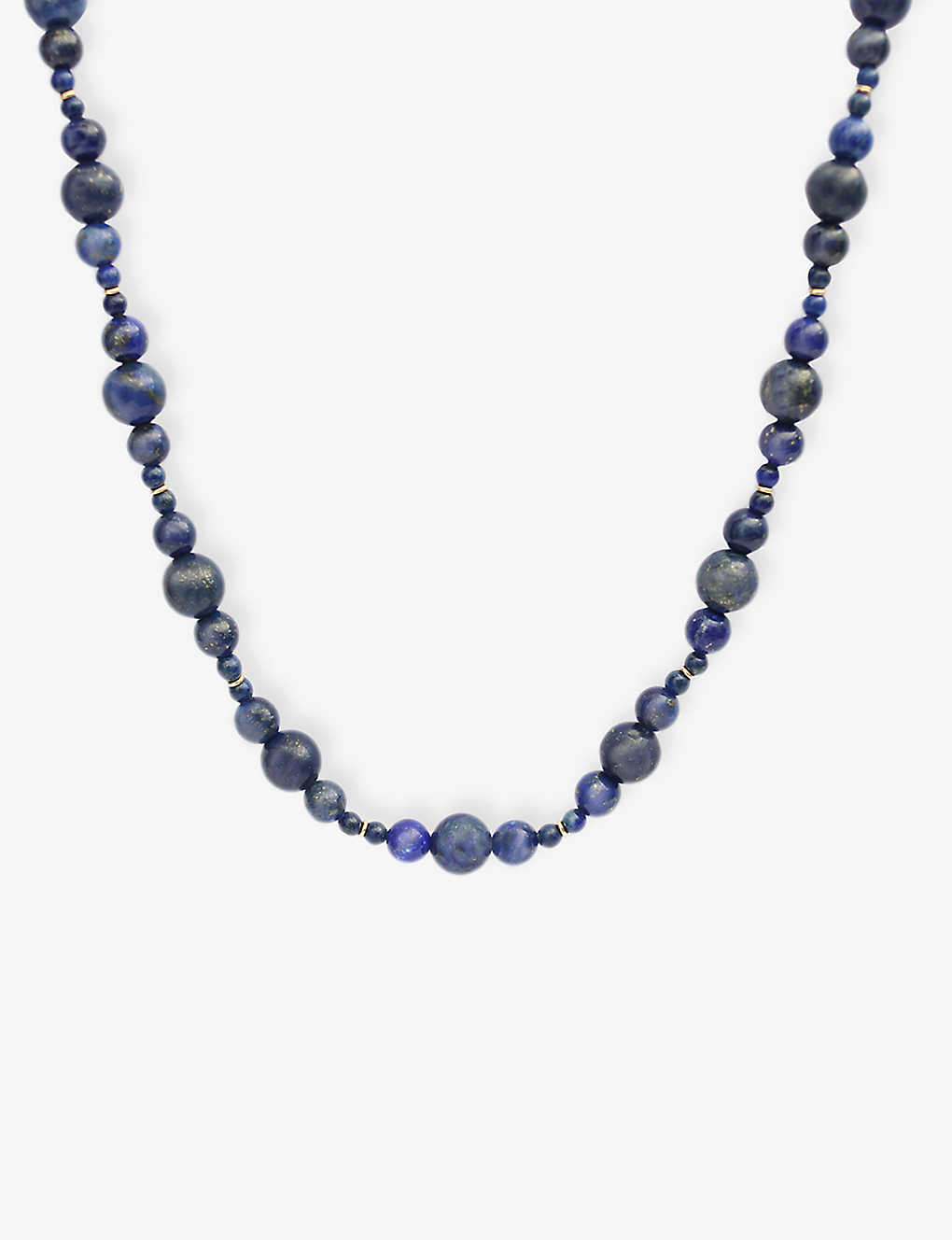 Shop The Alkemistry Womens Yellow Gold Boba Blueberry 18ct Yellow-gold And Lapis Lazuli Beaded Necklace