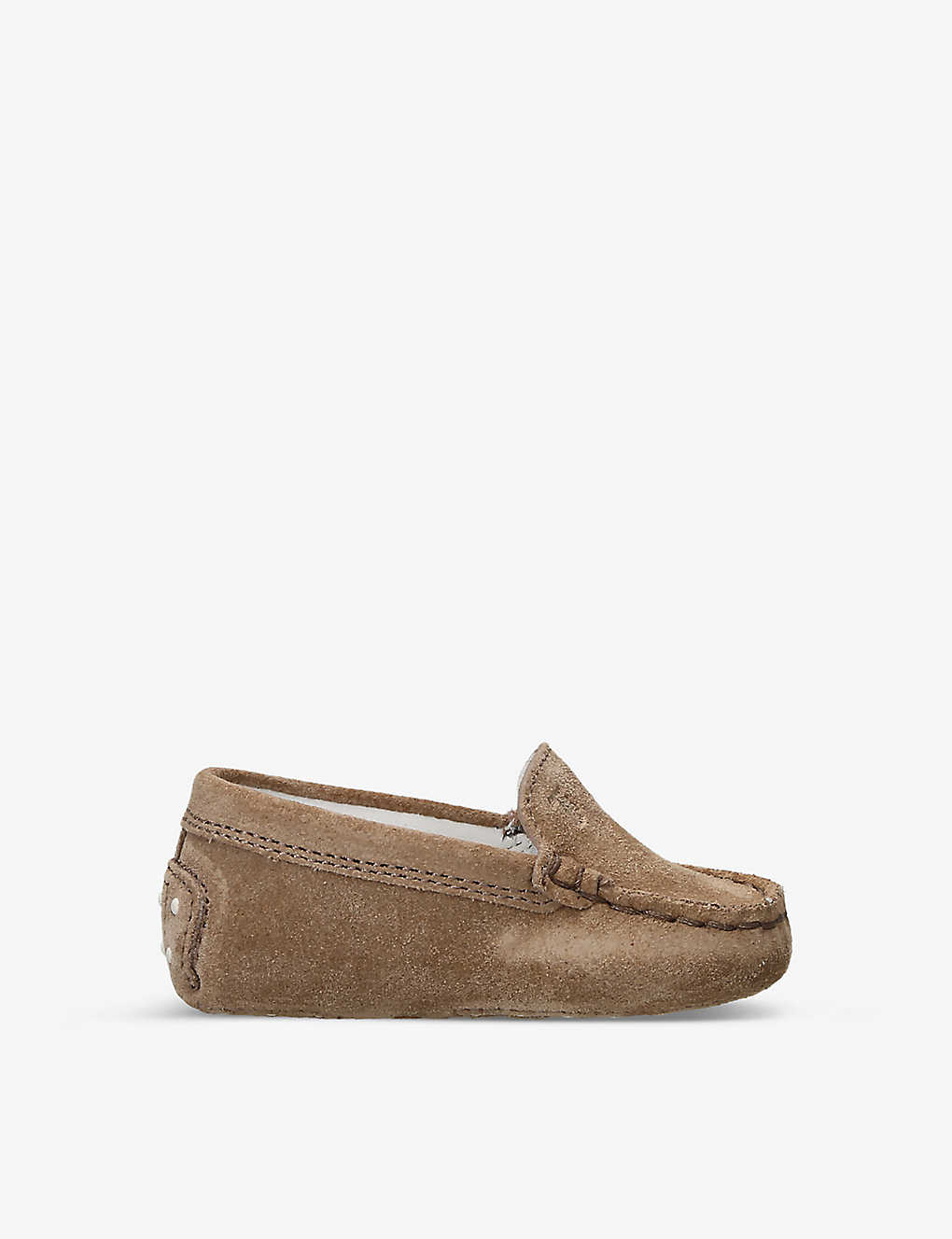 Tod's Babies' Tods Tan Trouserofola Gommini Suede Driving Shoes 6-12 Months