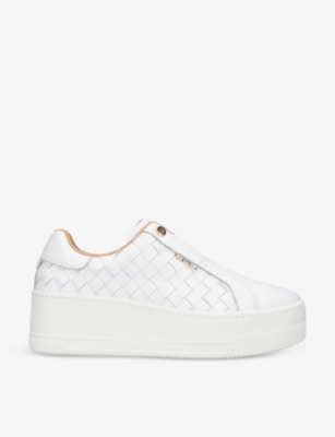 CARVELA: Connected laceless leather trainers