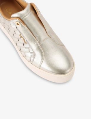 CARVELA: Connected laceless leather low-top trainers