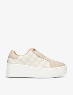 CARVELA: Connected quilted leather low-top trainers