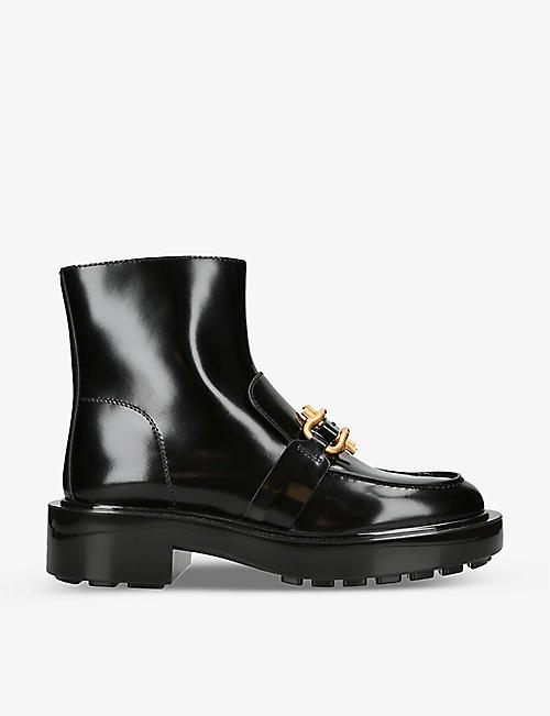 BOTTEGA VENETA: Monsieur horsebit-embellished leather ankle boots