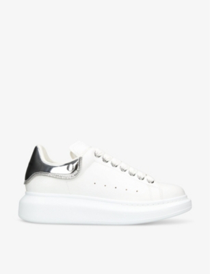 Alexander McQueen Oversized Women’s Sneakers Size 9 US/ 39 EU White Glitter