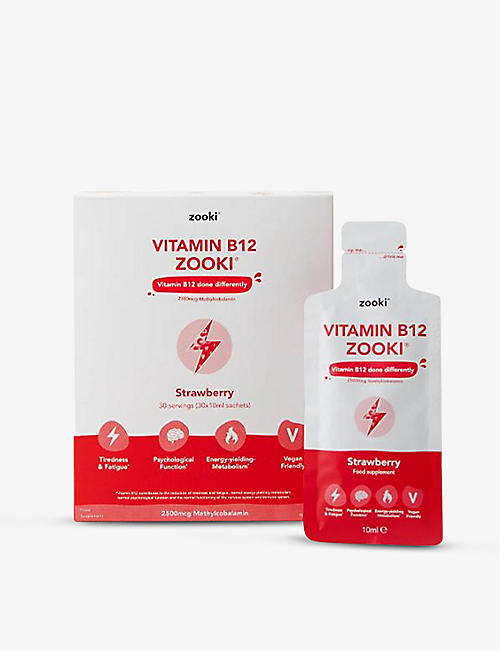 YOURZOOKI: Vitamin B12 Zooki strawberry 30 x 10ml sachets