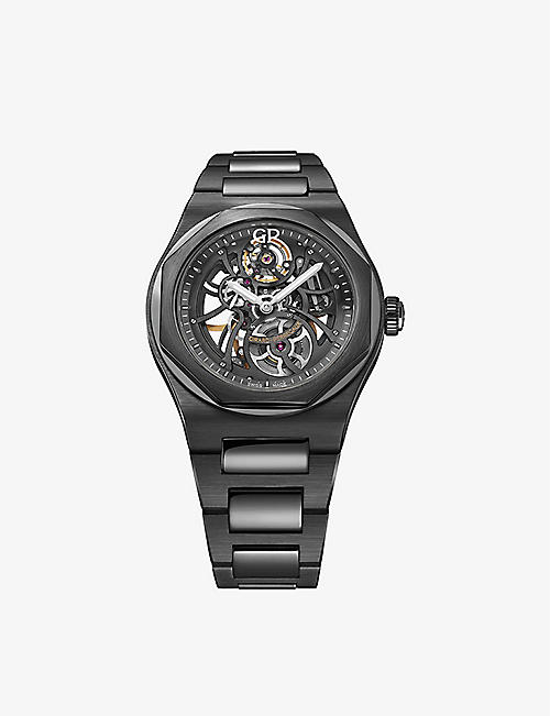 GIRARD-PERREGAUX: 81015-32-001-32A Laureato Skeleton ceramic automatic watch
