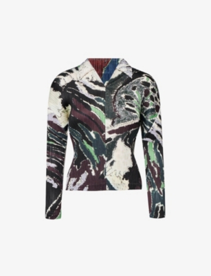 PLEATS PLEASE ISSEY MIYAKE - Frosty Forest pleated woven shirt