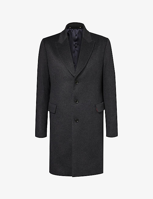 PAUL SMITH: Single-breasted brushed wool and cashmere-blend coat