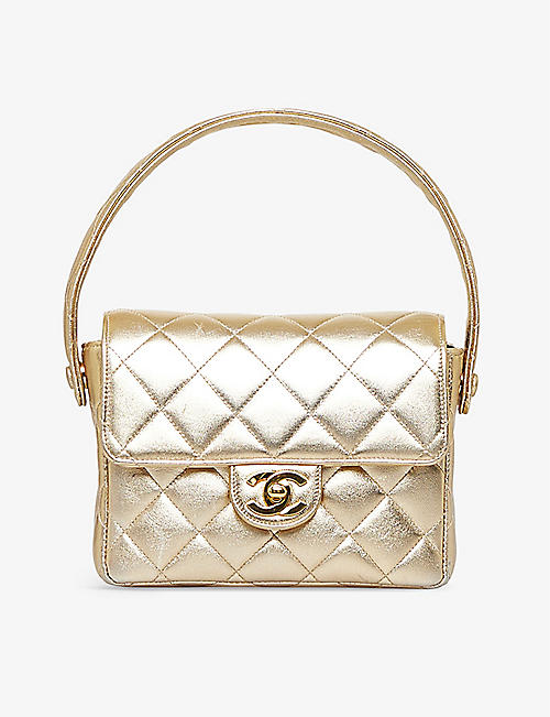 RESELFRIDGES: Pre-loved Chanel CC Flap leather top-handle bag