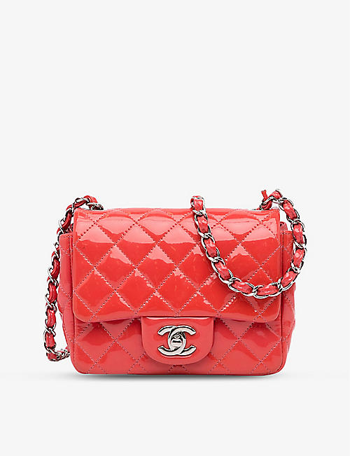 RESELFRIDGES: Quilted leather cross-body bag