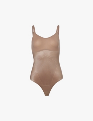 Spanx Thinstincts 2.0 Camisole Thong Bodysuit In Cafe Au Lait