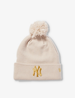 New York Yankees Womens New Era Blush Pink Double Pom Bobble Hat