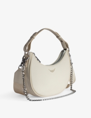 ZADIG&VOLTAIRE: Moonrock grained-leather shoulder bag