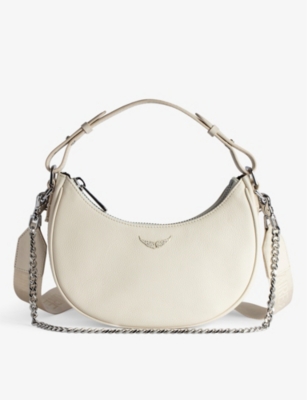 ZADIG&VOLTAIRE: Moonrock grained-leather shoulder bag