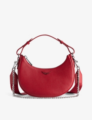 Zadig & Voltaire Women's Rock Gained Leather Shoulder Bag - Red