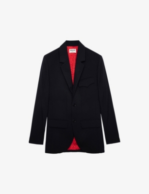 Zadig & Voltaire Vivi Tailored-cut Blazer In Noir