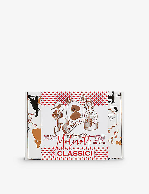 LA MOLINA: Molinotti milk chocolate gianduja box of 16
