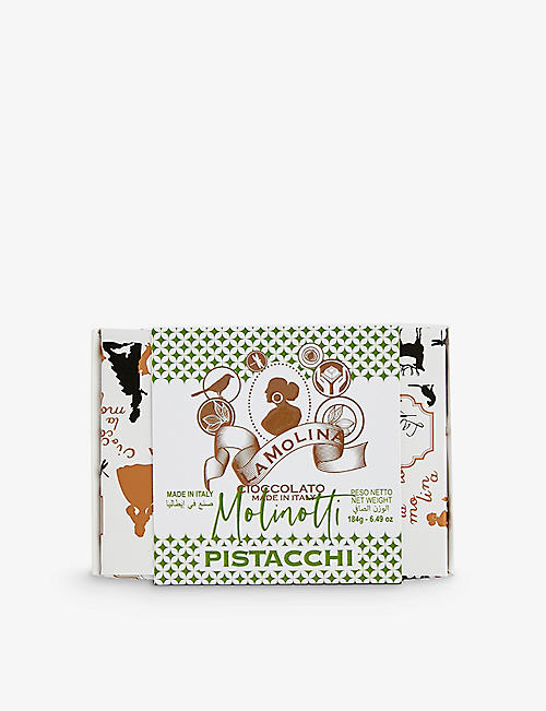 LA MOLINA: Molinotti pistachio chocolate box of 16