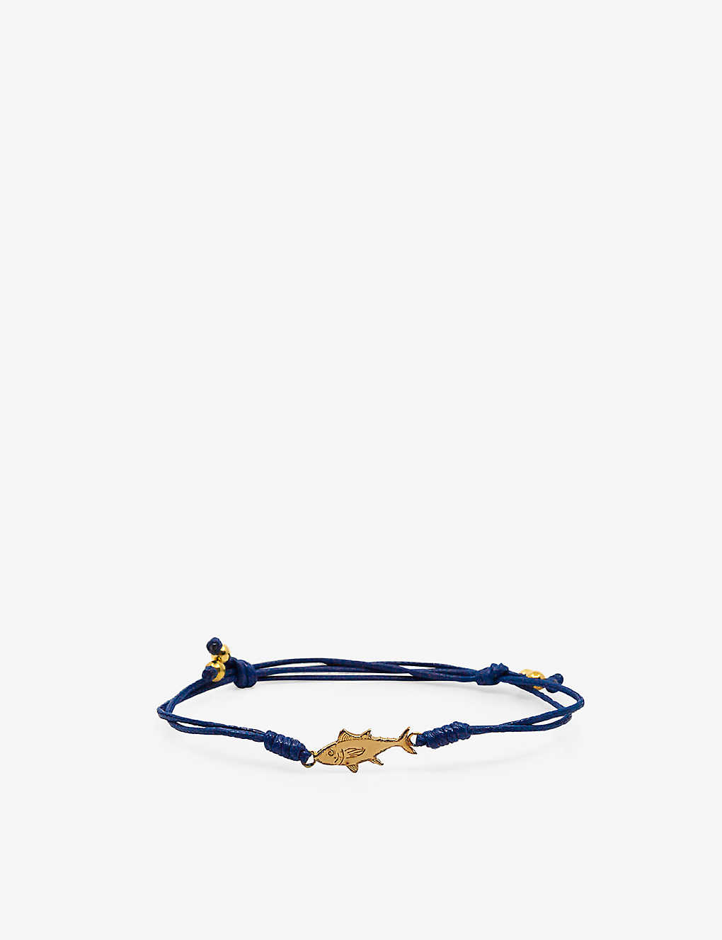 La Maison Couture Womens Blue X Niin Gaia Wax Cord And Yellow Gold-plated Brass Bracelet