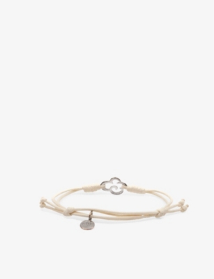 LA MAISON COUTURE: La Maison Couture x Niin Gaia wax cord and rhodium-plated copper bracelet