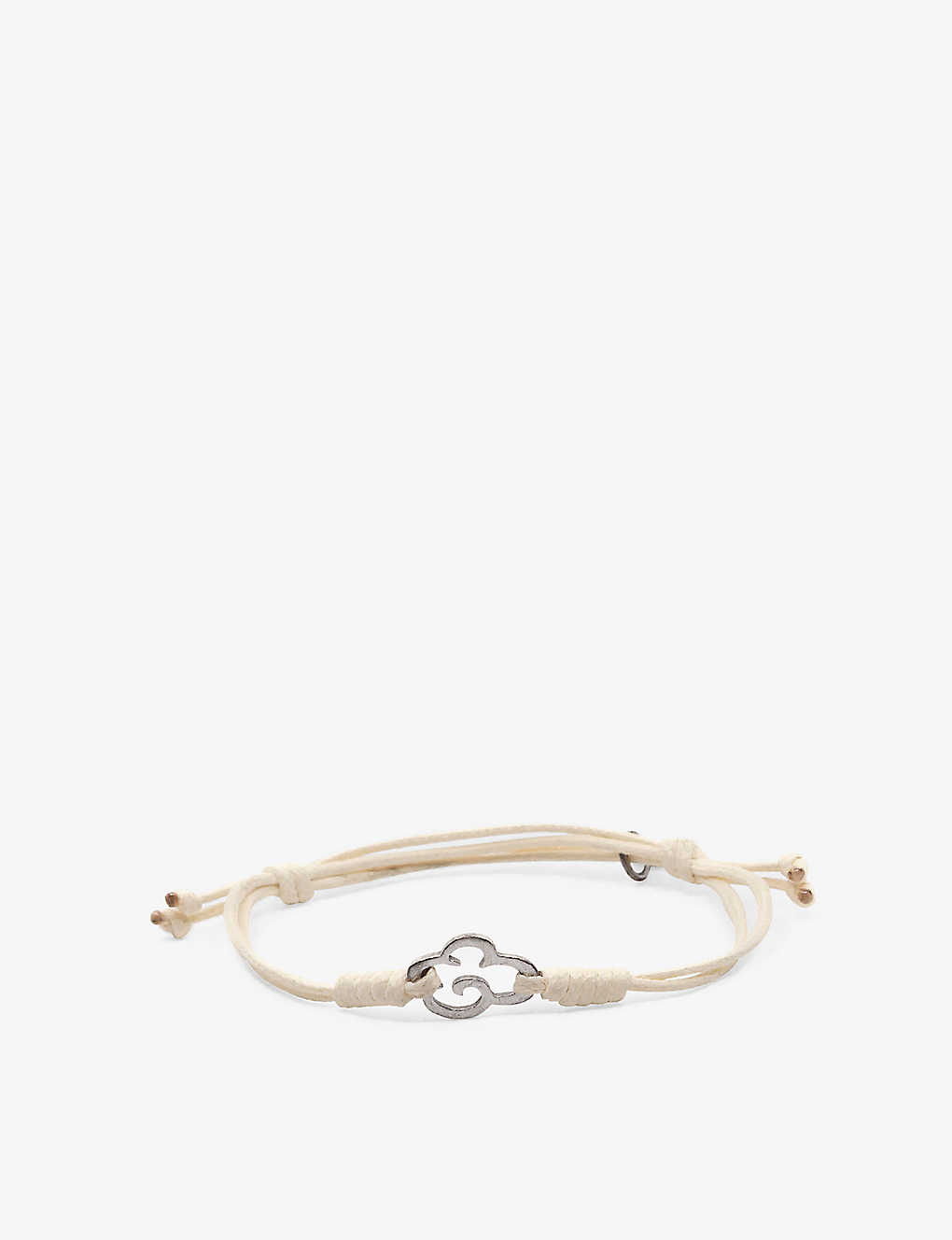 La Maison Couture Womens White X Niin Gaia Wax Cord And Rhodium-plated Recycled-copper Bracelet