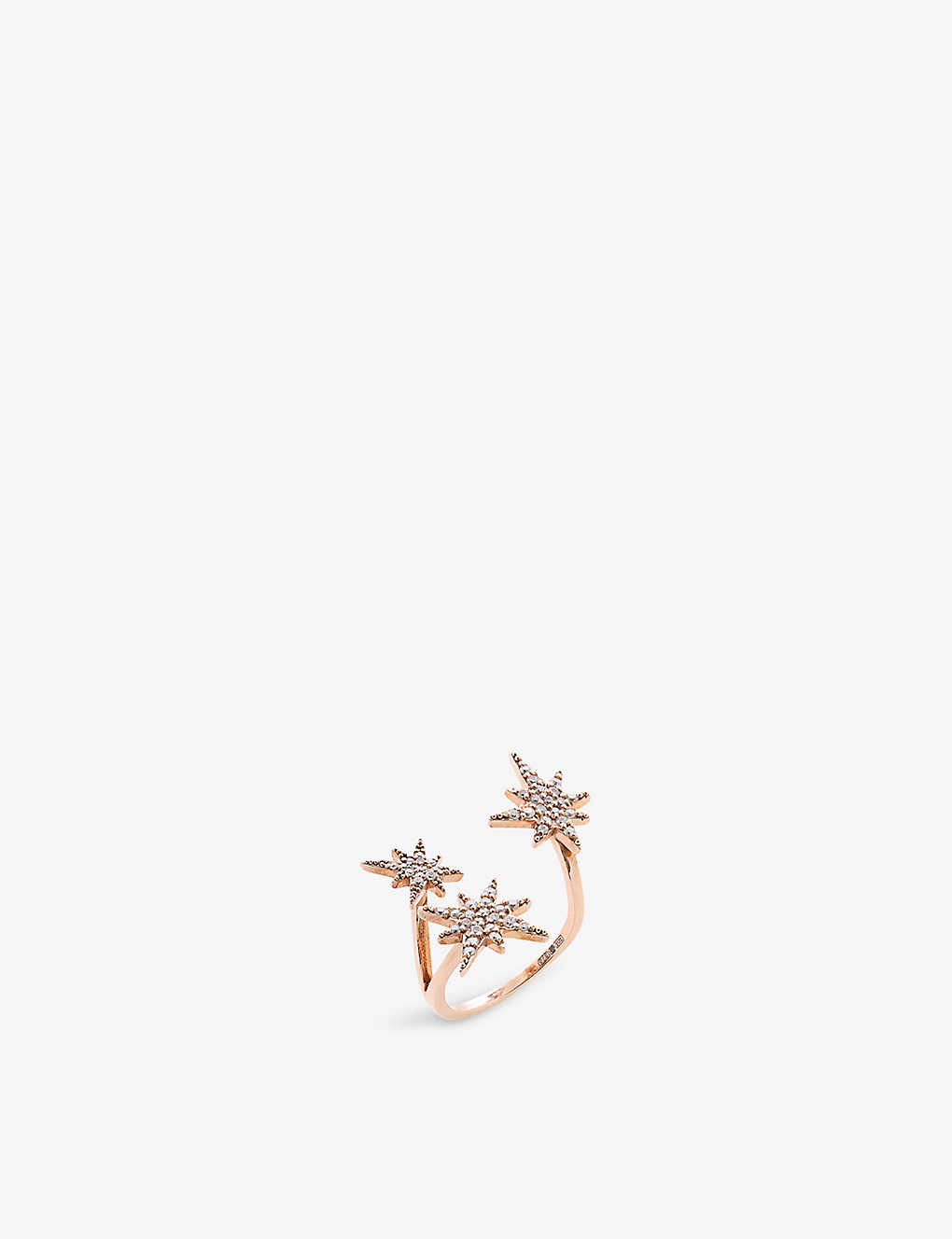 La Maison Couture Womens Rose Gold Myriam Soseilos Astral 9ct Rose-gold And White Sapphire Ring