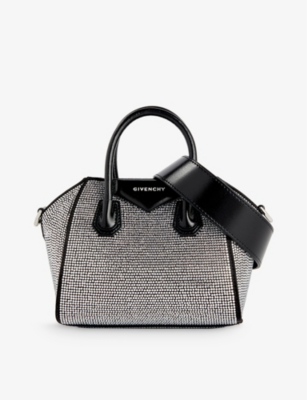 Givenchy Antigona Toy Studded Top Handle Bag In Black