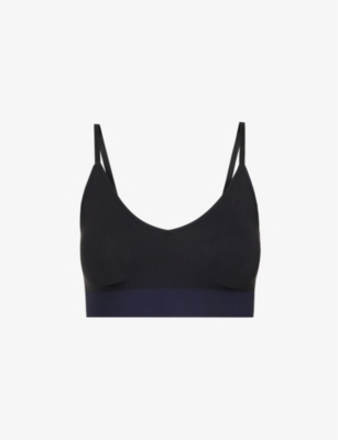 Sloggi Womens Black Ever Infused Padded-cup Stretch-woven Bralette