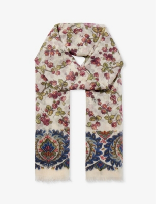 ETRO: Paisley-print cashmere scarf