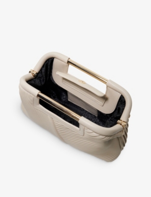 DUNE: Ebec logo-engraved pleated faux-leather bag