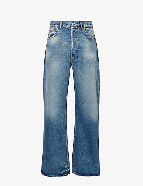 ACNE STUDIOS: 2021 faded relaxed-fit straight-leg jeans