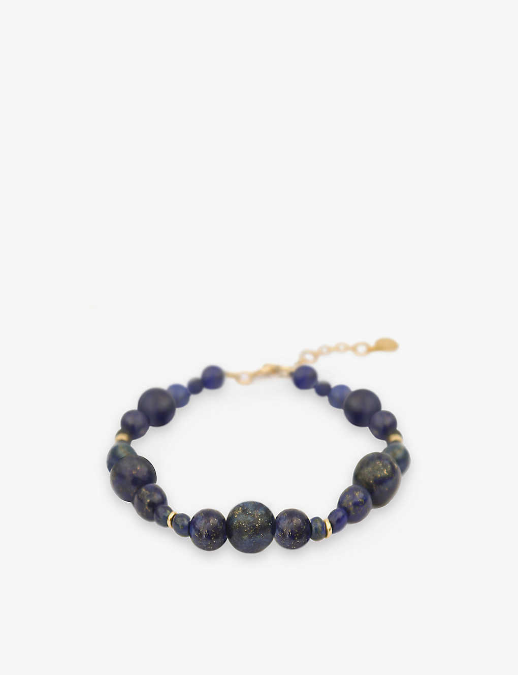 The Alkemistry Womens Yellow Gold Boba Blueberry 18ct Yellow-gold And Lapis Lazuli Beaded Bracelet