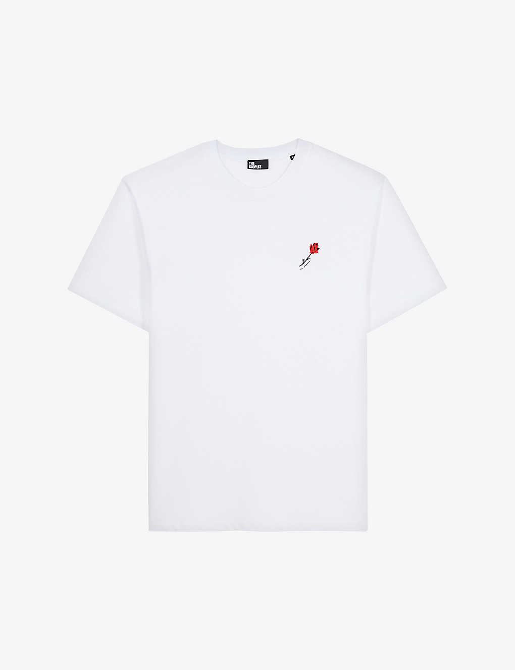 THE KOOPLES - Rose-embroidered regular-fit cotton T-shirt | Selfridges.com