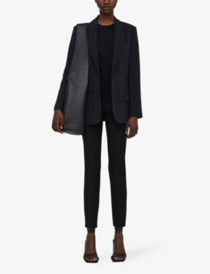 Jackie relaxed-fit single-breasted woven blazer